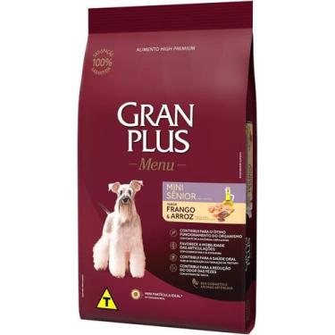 Imagem de Racao Gran Plus Menu Cães Senior Raças Mini e Pequeno Frango e Arroz 1