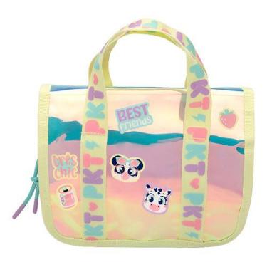 Imagem de Necessaire Grande Color Block Com Alças Puket