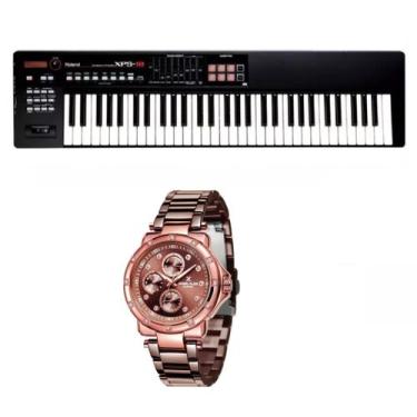 Imagem de Kit Teclado Roland XPS10 e Relogio Dk Feminino Dk11165-4