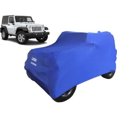 Imagem de Capa Automotiva Jeep Wrangler Tecido Helanca Cor Preta - Mz, Azul