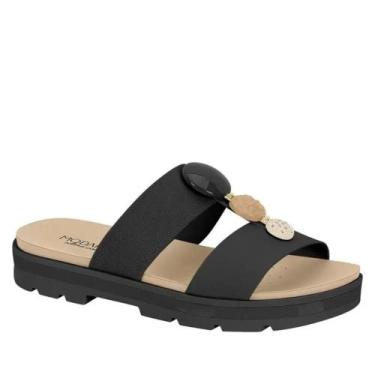 Imagem de Tamanco Flatform Feminino Conforto Tratorado Modare 7132.138, Preto na