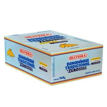 Imagem de Bananinha tradicional zero oliveira 528g c24un de 22g, 528g, 1unidade