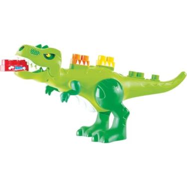 Imagem de Baby Land Dino Jurassic com 30 Blocos Mídia Cardoso, Multicor