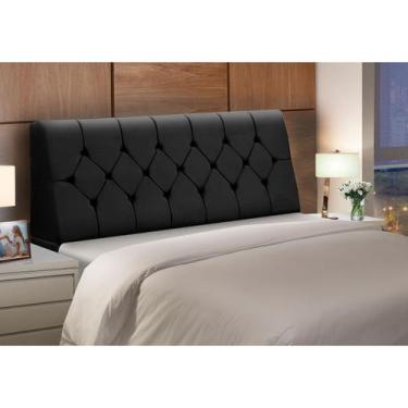 Imagem de Cabeceira Baú de Cama Box Madeira Estofada Queen Size Madri - D'Julia,