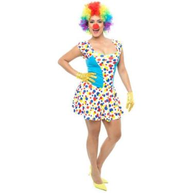 Imagem de Fantasia Palhaço Adulto Feminino - Jade Fashion, P