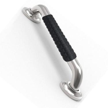 Imagem de Barra de Apoio 30cm Inox Superficie Antiderrapante Gestante Idoso Cade