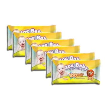 Imagem de Kit 6 Toalhas Umedecidas para bebe e infantil Joe Baby - 600 Lenços