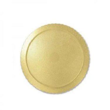 Imagem de Base Cakeboard Redondo Ouro Com 10 - Ultrafest, 21cm