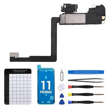 Imagem de CYKJGS Para iPhone 11 Pro Max Ear Speaker Substituição OEM Kit de Reparo Novo Módulo de Fone de Ouvido Frontal com Conector Sensor de Proximidade Sensor de Luz Ambiente Kit de Ferramentas de Fixação