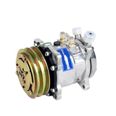 Imagem de Bomba compressora de ar condicionado automotivo, 1 peça, 12/24v, para sistema de ar condicionado automotivo, bomba de ar frio de uso geral modificado(N)