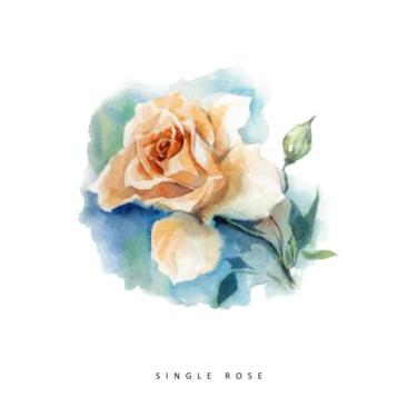 Imagem de Single Rose Notebook: Notebook, Journal, Planner, Logbook, Daily Notes, 8.5x11 Wide Ruled Lined 110 Pages, Perfect for Women, Girls, Teens, Ladies, Bosses, Mentors and Friends