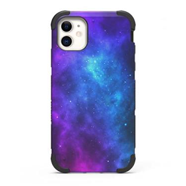 Imagem de PureGear DualTek Capa para Apple iPhone 11 Testada Militar Proteção de Grau Militar À Prova de Choque Absorvente Resistente Amortecedor com Teste de Queda 6 metros Robusto Galáxia Celestial Estrelas