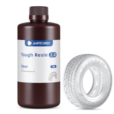 Imagem de ANYCUBIC Resina Resistente, Resina de Impressora 3D com Alta Precisão e Alta Resistência, Resina 3D de Cura Rápida 365-405Nm para Impressão 3D 4K 8K Lcd/Dlp/Sla (Transparente, 1Kg)