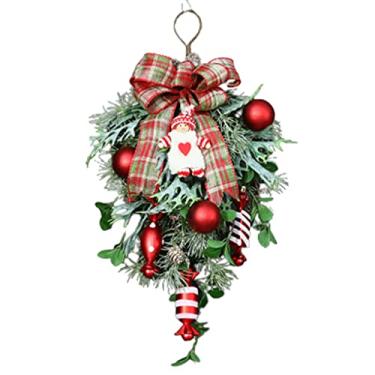 Imagem de Belas Guirlanda de Natal Artificial Gotas de Água Coroa de Outono Colorida Decorativa Fácil Pendurar Guirlanda Para Decoração da Porta da Frente diverso