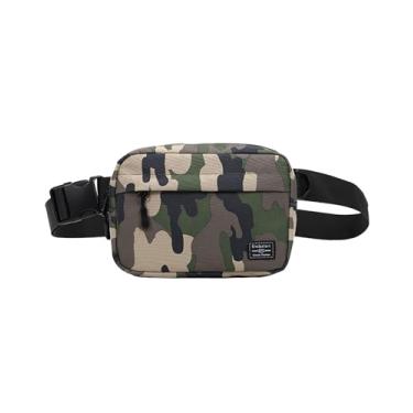 Imagem de REMUMULUS Mochila tiracolo unissex pequena para adultos, bolsa tiracolo esportiva durável, Camuflagem 6528