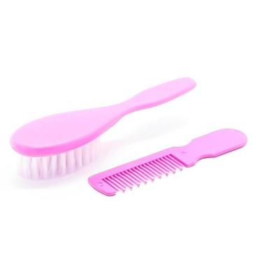Imagem de Kit Banho Bebê Escova de Cabelo e Pente - Menino e Menina - DE ACORDO 