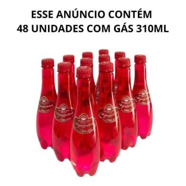 Imagem de Água gaseificada  acquissima 310ml garrafa rosa pack 48 unidades água 