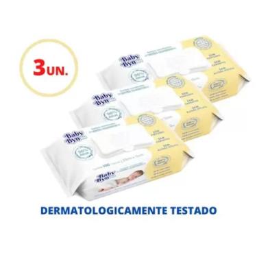 Imagem de Toalhinhas Umedecidas Kit Com 3 Pacotes RN - Baby Byn