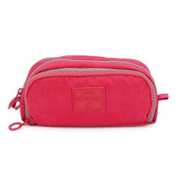 Imagem de Estojo Triplo com 3 divisórias Crinkle Juvenil Up4you Top - luxcel, pi