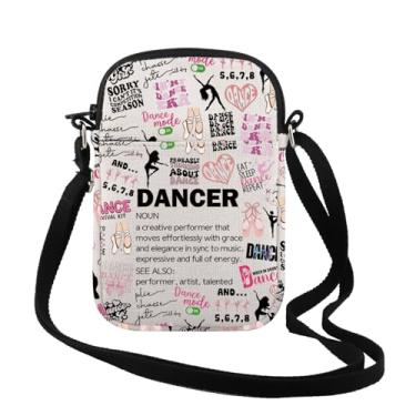 Imagem de TSOTMO Dancer Merch Dancer Noun Bolsa transversal para mulheres treinadoras de dança professoras de dança presente, Dancer Noun Cr