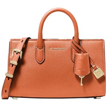Imagem de Michael Kors Bolsa tiracolo Scarlett extragrande, Ferragens douradas/perfurador laranja, One Size