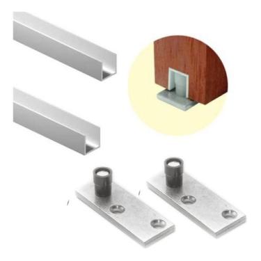 Imagem de 2 Pino Guia Para Porta De Correr De Madeira 9mm - tr ferragens