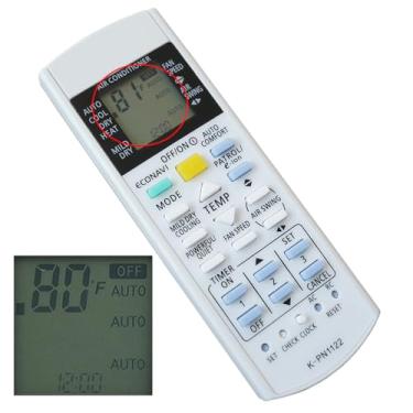 Imagem de Controle remoto de substituição para controle remoto de ar condicionado Panasonic CS-S9PKV CS-S12PKV CS-S18PKV CS-S24PKV CS-S28PKV (exibição em Fahrenheit e Celsius)