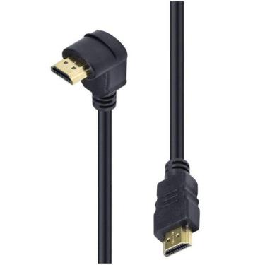 Imagem de Cabo Hdmi 90 Graus X Hdmi Para Tv Led Qled Lcd 3 Metros - Cable