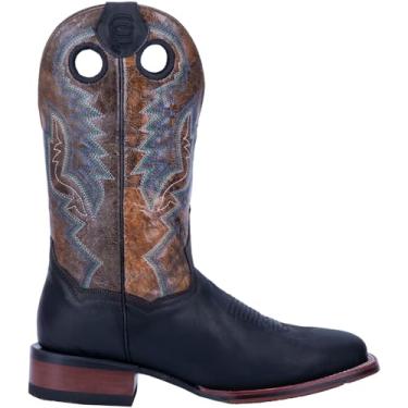 Imagem de Dan Post Botas masculinas Deuce bico quadrado cano médio - preto - tamanho 17 2E, Preto