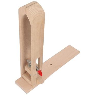 Imagem de Pônei de Costura de Couro, Braçadeira de Madeira de Faia Com Soco de Ponta de Couro para a Ferramenta Diy de Costura de Couro, Cabine de Cavalo Com Mesa de Cavalo de Mesa de