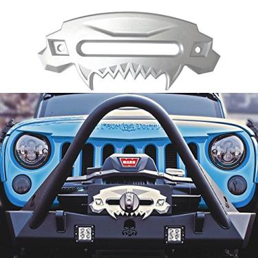 Imagem de SXMA Universal Beast Front Bumper Alumínio 4x4 Hawse Fairlead Sintético guincho para SUV Jeep Wrangler Rubicon Sahara Sport JK JKU Carro Acessórios automotivos