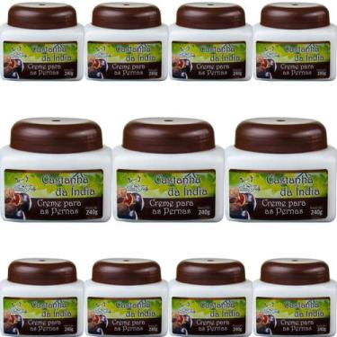 Imagem de Creme Hidratante San Jully Castanha da Índia Pote 240g Kit 11 Unidades