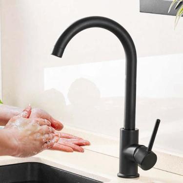 Imagem de Torneira Pia com Misturador Água Quente ou Fria Cozinha Gourmet Monoco