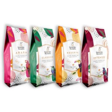 Imagem de Kit Grãos Café Especial Fazenda Floresta  4 pacotes de 250g - CAFÉ FAZ