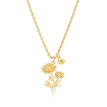 Imagem de MYEARS Colar feminino com nome personalizado, disco de moeda de ouro, pingente de medalha redonda gravado, corrente delicada banhada a ouro 14 K, joia personalizada simples