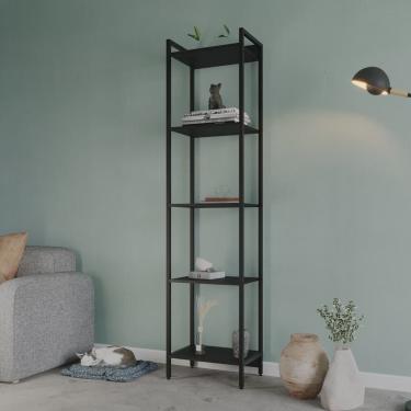Imagem de Estante para Livros Industrial Aço Multiuso 5 Prateleiras 187cmx45cm Active Yescasa