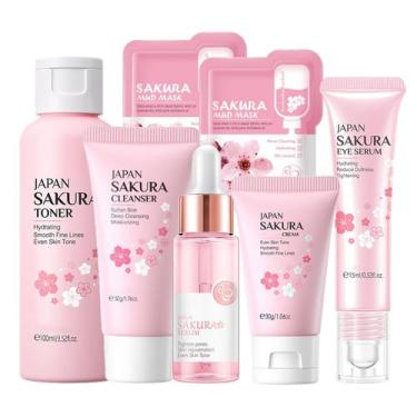 Imagem de Conjunto de cuidados com a pele Fashion Base Sakura Women com limpador
