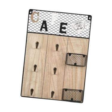 Imagem de IEUDNS Presente de caneca de caneca de café Montante de parede Presente estável e estável Instalação fácil Instale o rack de caneca rústica contemporânea