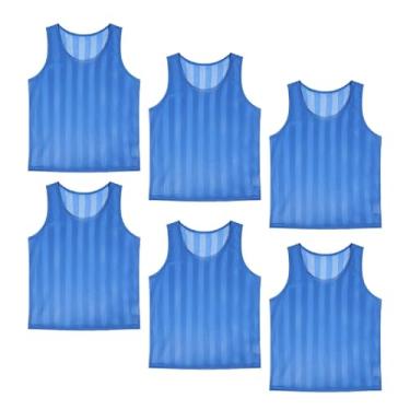 Imagem de Colaxi 6 peças Treinamento de futebol colete de futebol coletes de futebol eleglish esportes respiráveis ​​convenientes Jerseys Jerseys Practice Jerseys, para Crianças