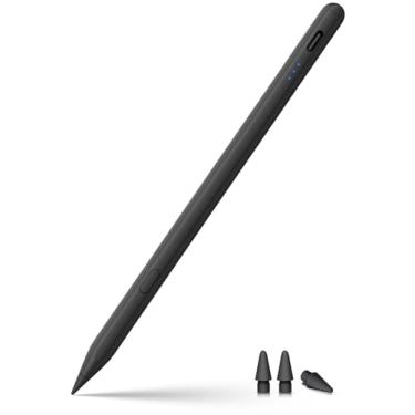 Imagem de Caneta Stylus para iPad 2018-2025, lápis de carregamento rápido USB-C, sensibilidade de inclinação perfeita para pixels para iPad A16 11/10/9/8/7/6, iPad Mini 7/6/5, iPad Air M3/M2 27.9 cm/33.0 cm/5/4