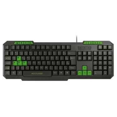 Imagem de Teclado Gamer All Green Multilaser Usb Green Lux
