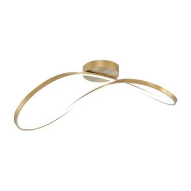 Imagem de Plafon Taschibra Jakarta Led Bivolt, Dourado