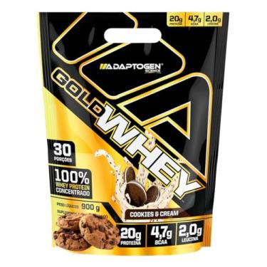 Imagem de Gold Whey Refil (900g), Cookies & Cream, Adaptogen