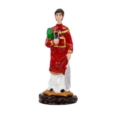 Imagem de Escultura São Lourenço 7 cm em Resina - Lua Mística - 100% Original - 