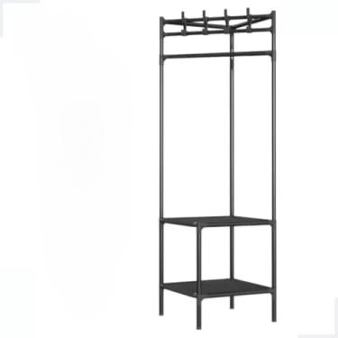 Imagem de De Roupa Multiuso Prateleira Sapateira Canto Rack Estante Organizador Cabideiro，Adequado para quarto, sala de estar todos os tipos de roupas, armazenamento de sapatos