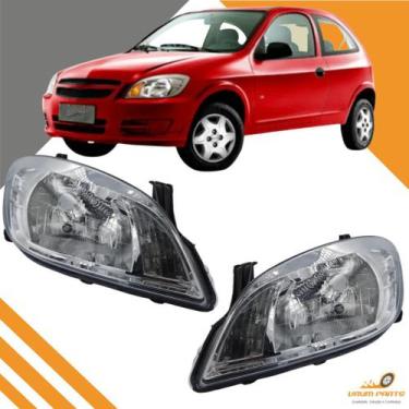 Imagem de Par Farol Chevrolet Celta 2007 2008 2009 2010 2011 2012 2013 2014 2015