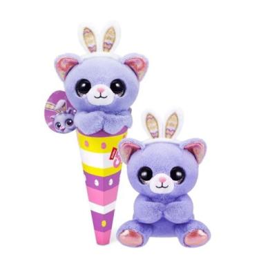 Imagem de Kiki Cone Pelúcia Poppy de Dia da Páscoa Roxo Com Orelhinha - Fun Divi