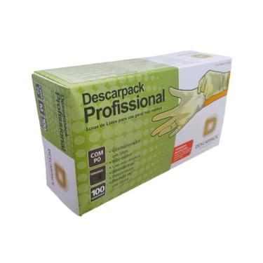 Imagem de Luva Látex Com Pó Para Segurança e Higienização de Ambientes Descartáv