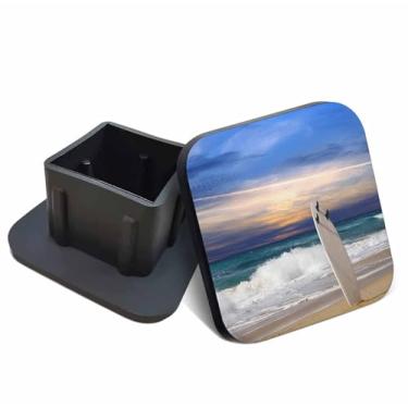 Imagem de Swono Tampa de engate de receptor de 5 cm Surfing by The Sea Pattern Trailer Hitch Receiver Cap Acessórios AUTO