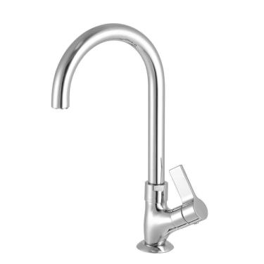 Imagem de Torneira Lavatorio Balcão Com Arejador Economizador 1190 C 36 Arej Int Bl Meber Metais Cromado